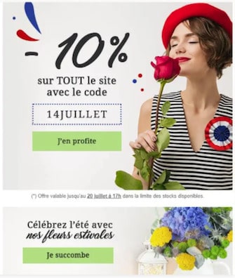 emailing 14 juillet